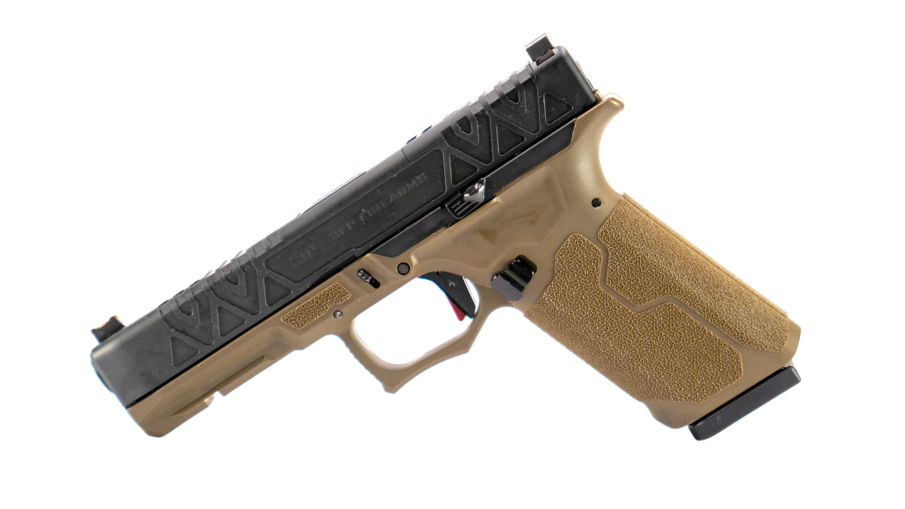 AGENT-9 LUGER-FULL SIZE-GREEN POLYMER-4,5” BARREL-STANDARD